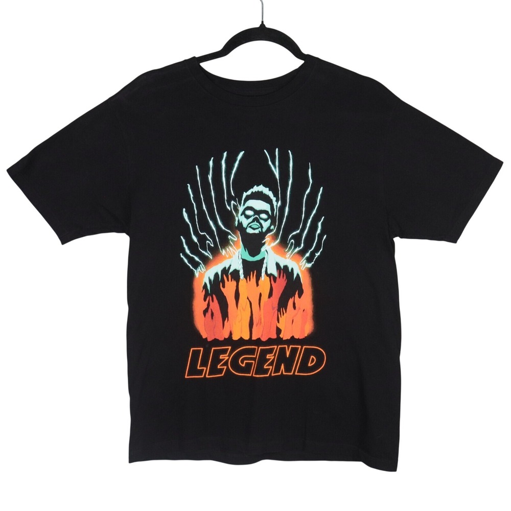 The Weekend XO Concert T-Shirt Size M‎ Black Preshrunk Legend Tour Crew Neck